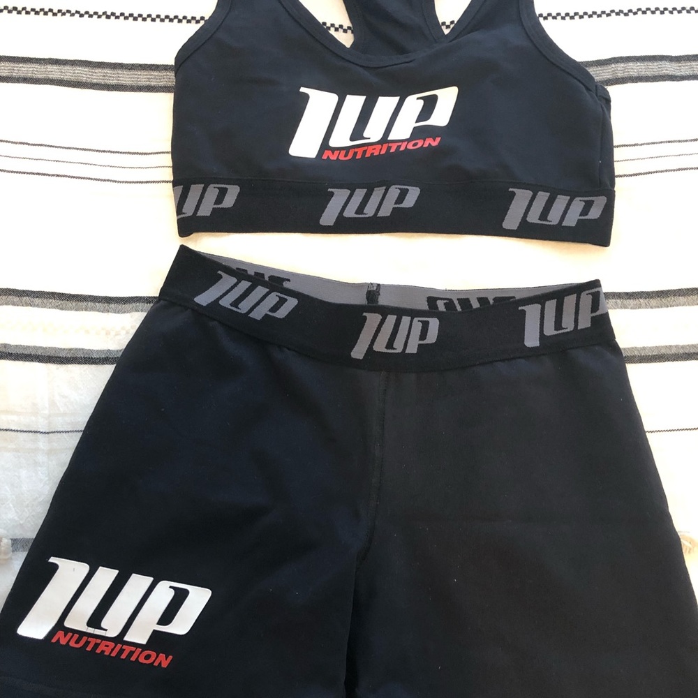 1 UP 2 piece shorts and bra
